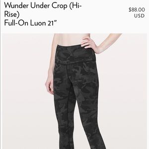 Lululemon Camo leggings